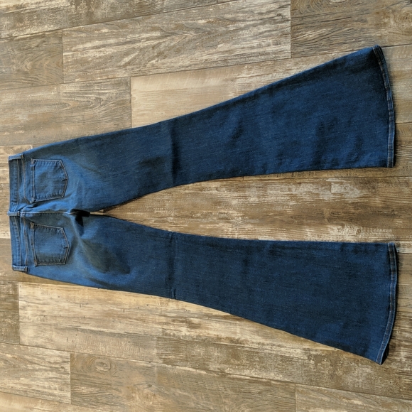 J BRAND Martini Flare jeans cut#15321 Pacifica wash stretch denim 27x36.5L TALL - Picture 9 of 15